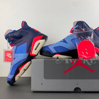 High Top Sneakers, Royal Blue Red Colorway, Lettering Design, Lace Up Design, Casual Gift for Sneaker Fans