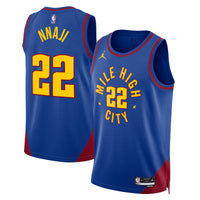 Denver Nuggets Statement Edition Swingman Jersey - Blue - Zeke Nnaji