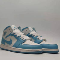 Sneakers, Blue White Colorway, Lace Up Design, Casual Gift for Sneaker Fans
