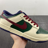Low Top Sneakers, Army Green Off White Red Colorway, Lace Up Design, Casual Gift for Sneaker Fans