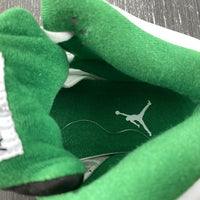 Sneakers, White Green Colorway, Leather Footwear, Lace Up Design, Casual Gift for Sneaker Fans