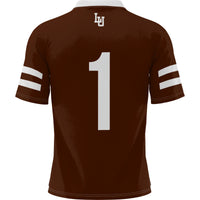 #1 Lehigh Mountain Hawks Football Jersey - Brown