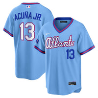 Atlanta Braves Ronald Acuña Jr. Powder Blue 2026 City Connect Stadium Jersey