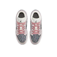 Low Top Sneakers, Pink Gray Colorway, Lace Up Design, Casual Gift for Sneaker Fans
