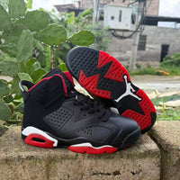High Top Sneakers, Black Red Colorway, Lace Up Design, Casual Gift for Sneaker Fans