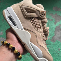 Mid Top Sneakers, Beige White Colorway, Lace Up Design, Casual Gift for Sneaker Fans