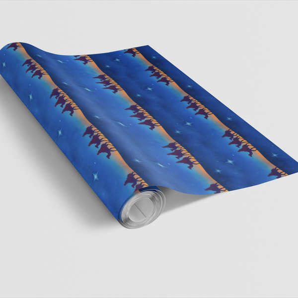 Wise Men Nativity Gift Wrap, Three Wise Men Wrapping Paper, Religious Christmas Wrapping Paper, Christian Holiday Gift Wrap, 
