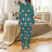 Personalized Photo Holiday Pajama Set, Custom Face Christmas Pajamas, Matching Family Sleepwear Pajamas, Satin Xmas Loungewear, Holiday Present