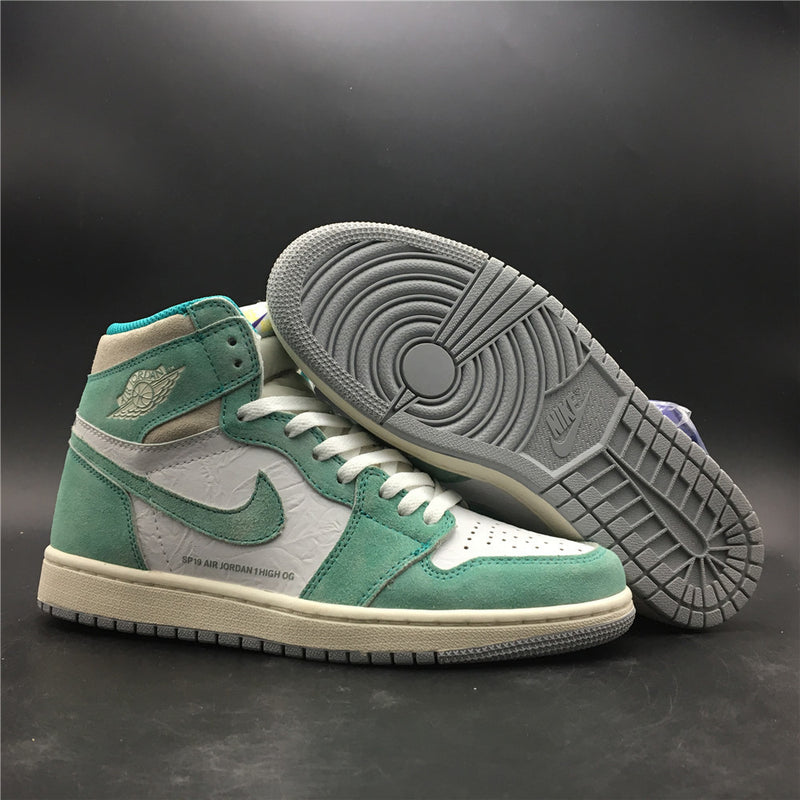 Sneakers, Lake Green White Colorway, Lace Up Design, Casual Gift for Sneaker Fans