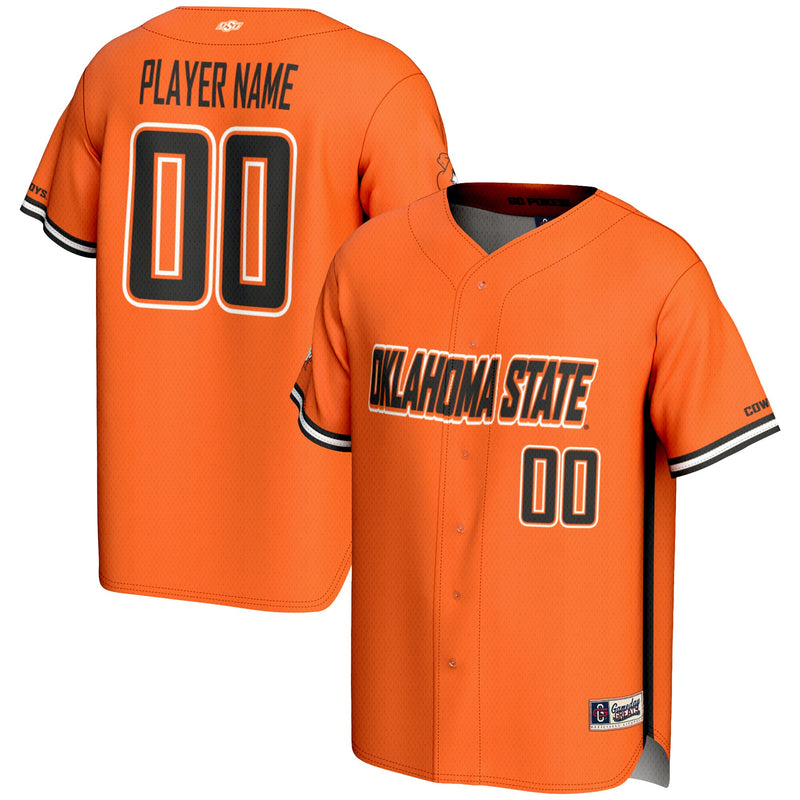 Oklahoma State Cowboys NIL Pick-A-Player Lightweight Baseball Jersey - Orange