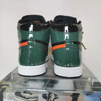 Sneakers, Black Green Colorway, Lace Up Design, Casual Gift for Sneaker Fans