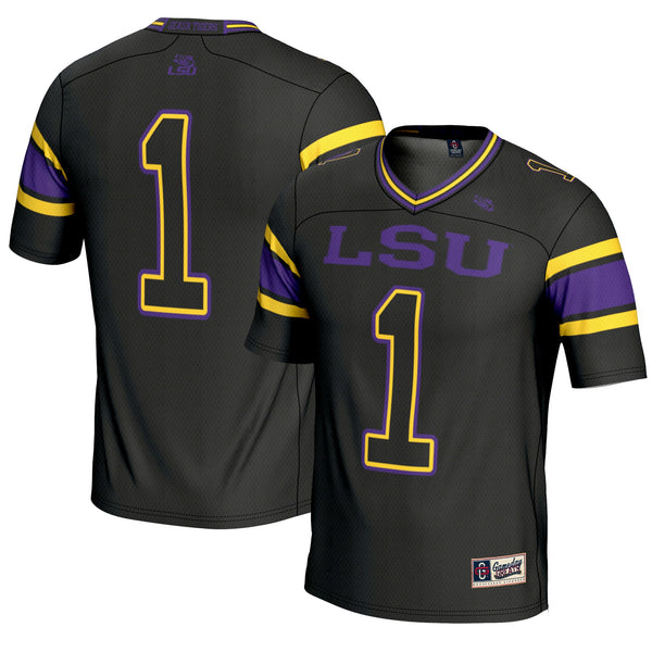 #1 LSU Tigers Endzone Football Jersey - Black