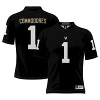 #1 Vanderbilt Commodores Football Jersey - Black