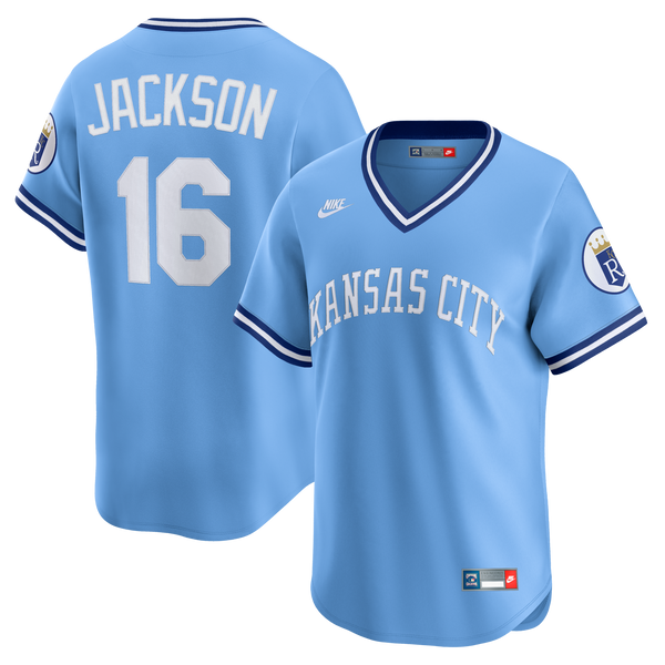 Kansas City Royals Bo Jackson Light Blue Throwback Cooperstown Collection Limited Jersey