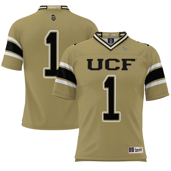 #1 UCF Knights Endzone Football Jersey - Gold