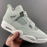 Mid Top Sneakers, Green Silver Colorway, Lace Up Design, Casual Gift for Sneaker Fans