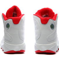 Sneakers, White Red Colorway, Lace Up Design, Casual Gift for Sneaker Fans