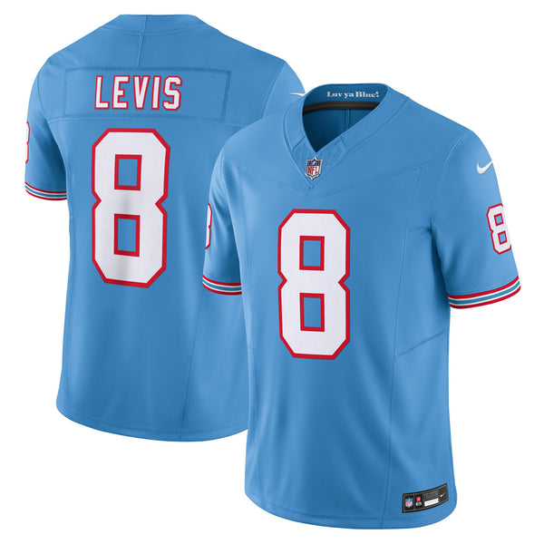 Tennessee Titans Will Levis Light Blue Alternate Oilers Throwback Limited Jersey