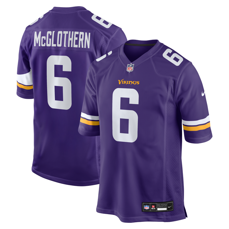 Minnesota Vikings Dwight McGlothern Purple Team Game Jersey