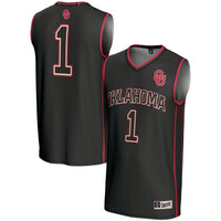#1 Oklahoma Sooners Lightweight Basketball Jersey - Black
