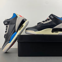 Low Top Sneakers, Blue Black Red Gray Colorway, Lace Up Design, Casual Gift for Sneaker Fans