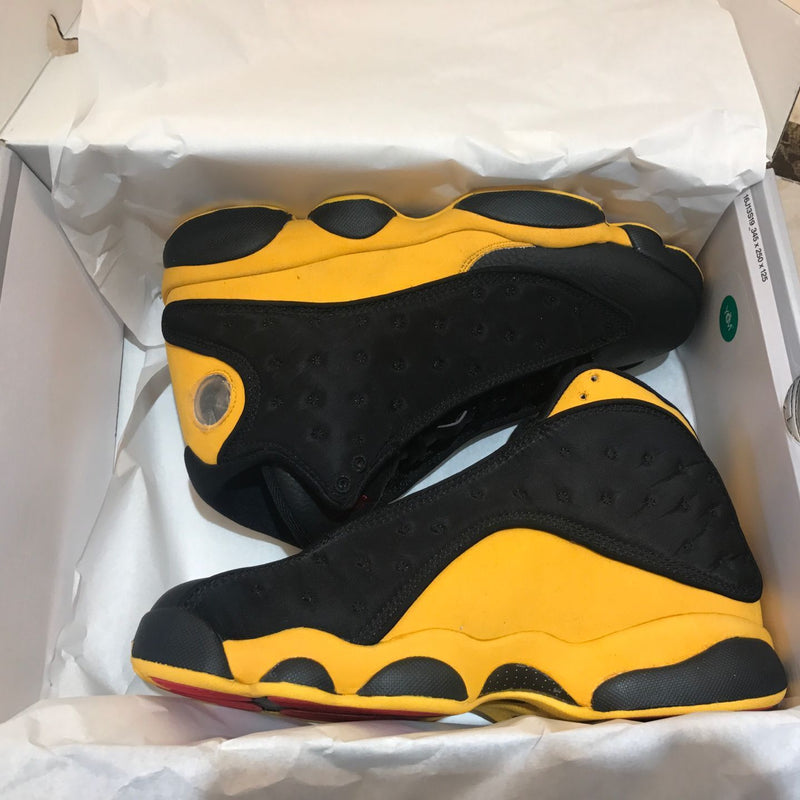 Sneakers, Black Yellow Colorway, Lace Up Design, Casual Gift for Sneaker Fans