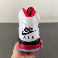 High Top Sneakers, White Black Red Colorway, Lace Up Design, Casual Gift for Sneaker Fans