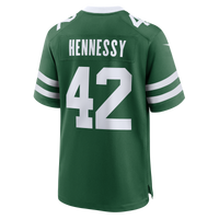 New York Jets Thomas Hennessy Legacy Green Team Game Jersey