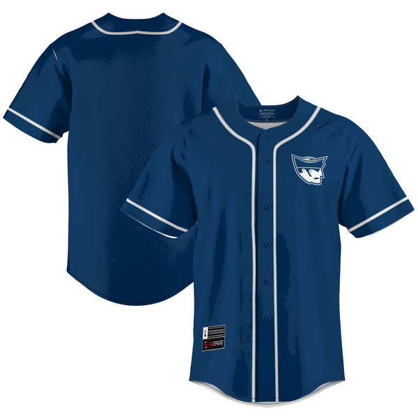 Marietta College Pioneers Lightweight Baseball Jersey - Navy