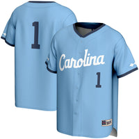 #1 North Carolina Tar Heels Lightweight Baseball Jersey - Carolina Blue