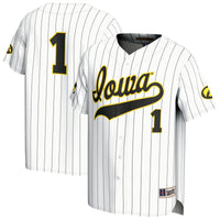 Iowa Hawkeyes Lightweight Collegiate Baseball Fashion Jersey - White