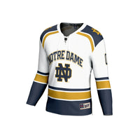 Notre Dame Fighting Irish Lightweight Hockey NIL Pick-a-Player Fashion Jersey - White