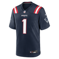 New England Patriots A.J. Brown Navy Team Game Jersey
