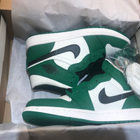 Sneakers, White Green Colorway, Lace Up Design, Casual Gift for Sneaker Fans