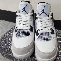 Sneakers, Light Gray White Colorway, Lace Up Design, Casual Gift for Sneaker Fans