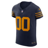 Green Bay Packers Navy Alternate Elite Custom Jersey