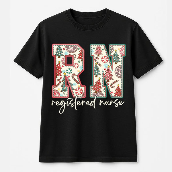 Registered Nurse Holiday Shirt, RN Nurse Christmas T-Shirt, Christmas Tree Nurse Shirt, Nursing Student Xmas Tee, Adorable Me