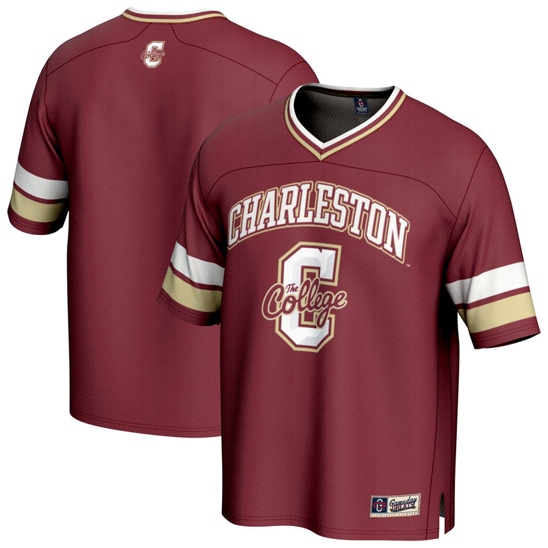 Charleston Cougars Spirit Football Jersey - Maroon