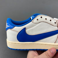 Low Top Sneakers, Blue White Colorway, Reverse Hook Design, Lace Up Design, Casual Gift for Sneaker Fans