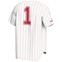#1 Alabama Crimson Tide Lightweight Baseball Fashion Jersey - White
