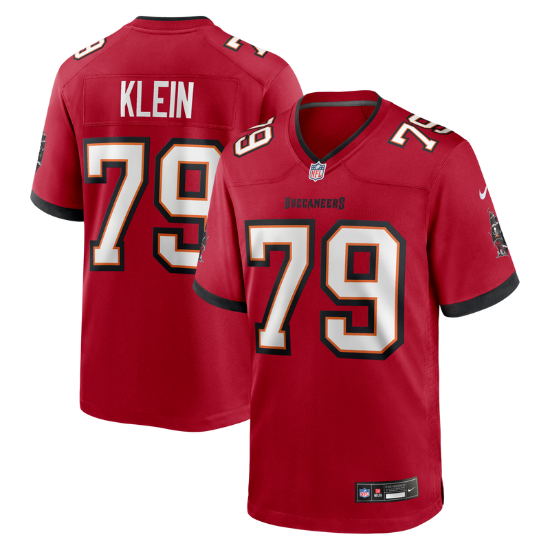 Tampa Bay Buccaneers Elijah Klein Red Game Jersey