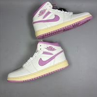 High Top Sneakers, White Purple Colorway, Lace Up Design, Casual Gift for Sneaker Fans