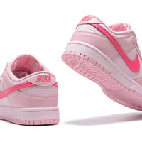 Low Top Sneakers, Pink Colorway, Lace Up Design, Casual Gift for Sneaker Fans