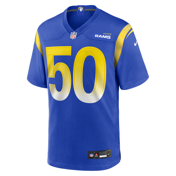 Los Angeles Rams Beaux Limmer Royal Team Game Jersey