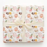 Holiday Treats Wrapping Paper, Hot Cocoa Wrapping Paper, Comfy Christmas Gift Wrap, Winter Desserts Wrapping Paper, Festive Holiday Gift Wrap
