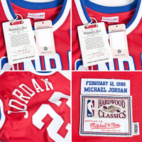 NBA All-Star East Michael Jordan 1989 Authentic Jersey - Red