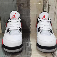 Sneakers, White Black Red Colorway, Lace Up Design, Casual Gift for Sneaker Fans