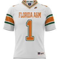 #1 Florida A&M Rattlers Football Jersey - White