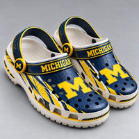 MICH Block M - Navy and Maize Statement Clogs