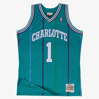 Charlotte Hornets Swingman Road Jersey Muggsy Bogues 1992